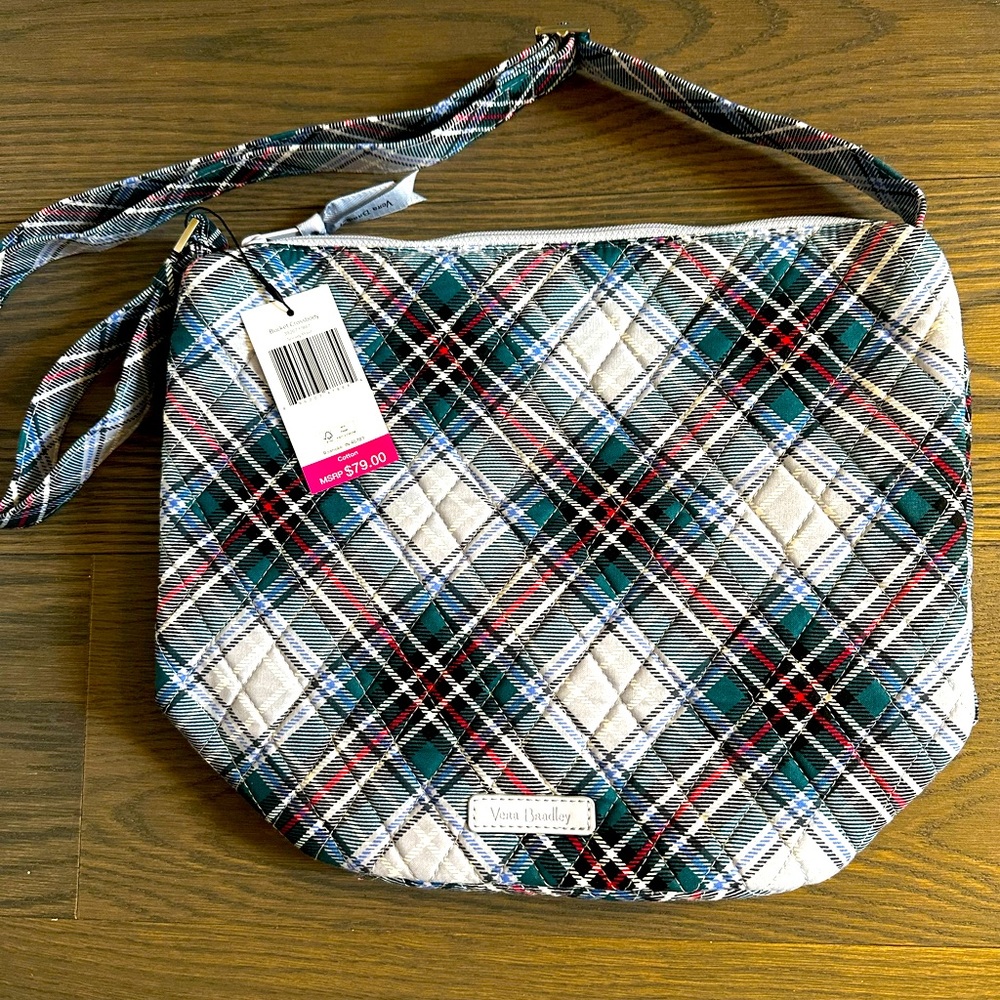 Vera Bradley Plaid Crossbody Bag - Blue and Red - Picture 3 of 6